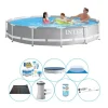 Pool tilbud - Intex Prisme Ramme Rund 366x76 cm