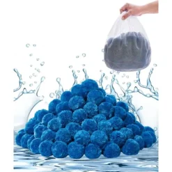 Poolfilterbolde, til Sandfilterpump Swimming Pool, 1,5 lbs, Genanvendelig, Blå