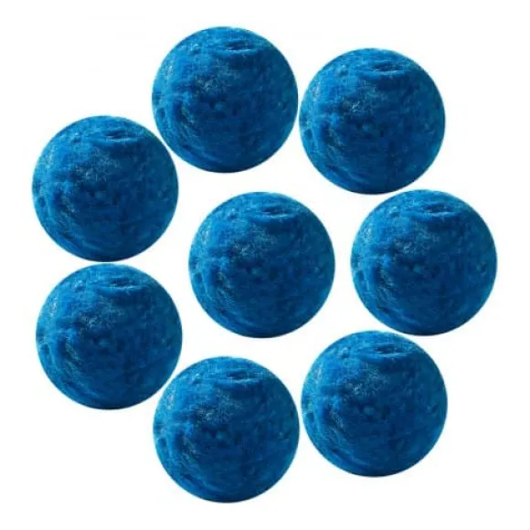 Poolfilterkugler, 50 mm, Blå, Polyesterfiber filtermedie