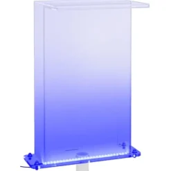 Poolfontæne med RGB LED-lys - Akrylvandfald til pool og havedam | Højde: 51 cm