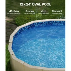 Poolforing, 732x366x147 cm, Blå, Vinyl