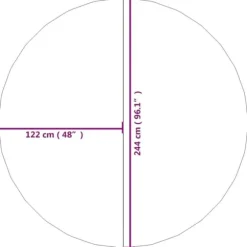 Poolovertræk - Living poolunderlag Ø244 cm polyester-geotekstil lysegrå
