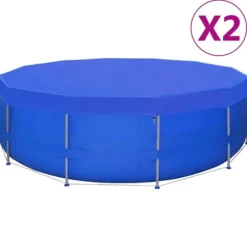 Poolovertræk til runde svømmebassiner - 2 stk. 540 cm | Vægt: 90 g/m² | Materiale: PE
