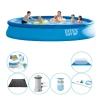 Poolpakke - 7 stk - Intex Easy Set Rund 457x84 cm