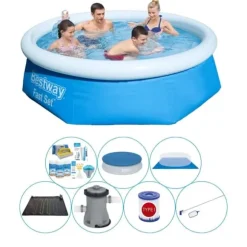Poolpakke - Bestway Fast Set Rund 244x66 cm