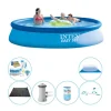 Poolsæt - 7 stk - Intex Easy Set Rundt 396x84 cm