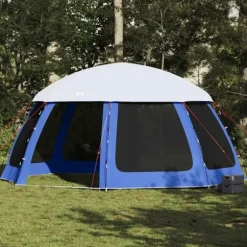 Pooltelt med flue og netvægge - Vandtæt og transportabel | Farve: Azurblå | Størrelse: 510x510 cm