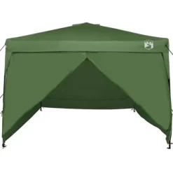 Pop-up canopy telt 300 x 300 cm - Slidstærkt stof | Farve: Grøn