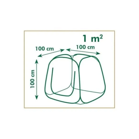 Pop-up havedrivhus - NATURE - 100x100x100 cm - Transparent PE - UV-beskyttelse