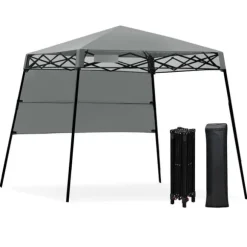 Pop-up telt, 2,1m x 2,1m, Grå
