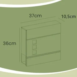 Postkasse – Klassisk design – Sort