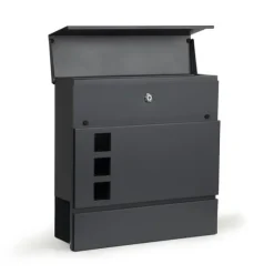 Postkasse 37 x 37 x 10 cm - Galvaniseret stål - Antracit