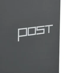 Postkasse med avisholder, 38x37x12 cm, Metal