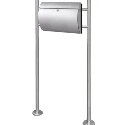 Postkasse på stander rustfrit stål - Postkasser