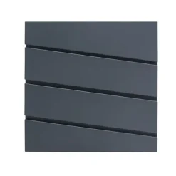 Postkasse rustfrit stål antracit - 37x37x10 cm - med avisrum