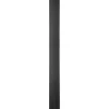 Postkasse Stander, 109,5 cm Høj, 12,5x12,5 cm Base, Sort, Stål
