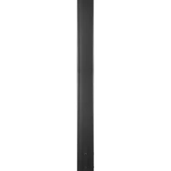 Postkasse Stander, 109,5 cm Høj, 12,5x12,5 cm Base, Sort, Stål