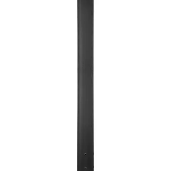 Postkasse Stander, 109,5 cm Høj, 12,5x12,5 cm Base, Sort, Stål
