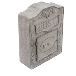 Postkasse, Vægmonteret Design, Rustik Metal Konstruktion,GRÅ