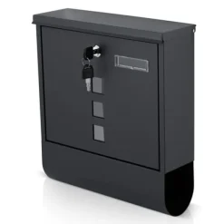 Postkasse 34x30,5x10 cm antracit HM-861