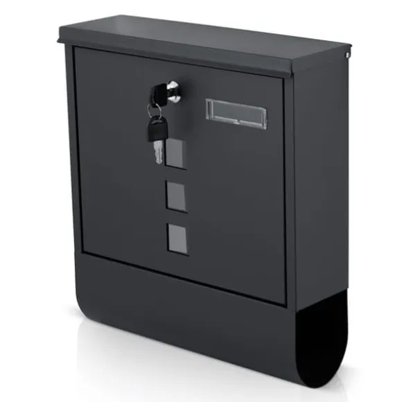 Postkasse 34x30,5x10 cm antracit HM-861