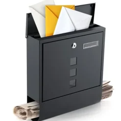 Postkasse 34x30,5x10 cm antracit HM-861