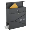 Postkasse, 38x37x12 cm, Metal