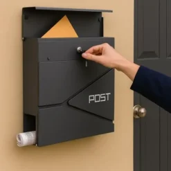 Postkasse, 38x37x12 cm, Metal