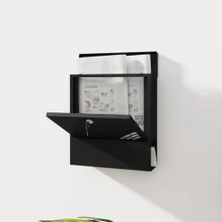 Postkasse, 30x8,5x32,5 cm, Mørkegrå