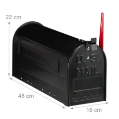Postkasse, 25x19x52.5 cm, Sølv