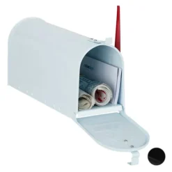 Postkasse, 25x19x52.5 cm, Sølv