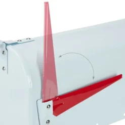 Postkasse, 25x19x52.5 cm, Sølv
