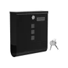 Postkasse, 30,5x9,5x33,3 cm, Sort
