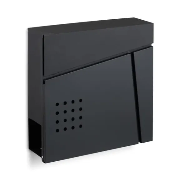 Postkasse, 37x37x11 cm, Sort