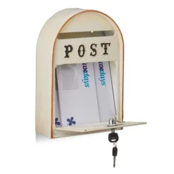 Postkasse, 31.5x21.5x8.5 cm, Sort