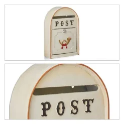 Postkasse, 31.5x21.5x8.5 cm, Sort