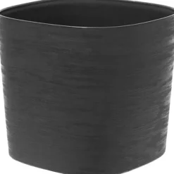 Potte med vandreserve - GARDEN ID Respect - Sort-Ant 20 x 20 cm - 100% husholdningsaffald - 100% genanvendelig - Struktureret overflade.