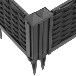 Praktisk plantekasse med spyd - Slidstærkt polypropylene | Farve: Sort | Størrelse: 42,5x42,5x28,5 cm