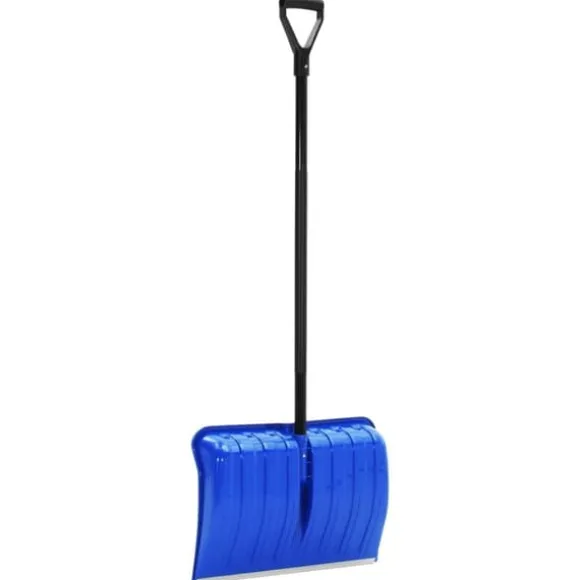 Praktisk sneskovl i metal - 147 cm | Farve: Blå