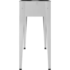 Praktiske plantekasser i galvaniseret stål - 2 stk. | Farve: Stål | Størrelse: 120x80x80 cm