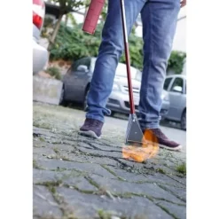 Premium Grøn Ukrudtsbrænder Bred Tud - ROTHENBERGER - 990°C - Ø40 mm - Rød og Gul