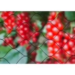 Primo 5x2m fuglenet i 12gr/m² sort polyethylen strikket net