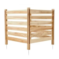 Privat hegn, 91,4x91,4x91,4 cm, træ, udendørs indhegning