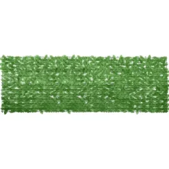 Privatlivsskærm med grønne blade - Altanafskærmning | Størrelse: 300x100 cm