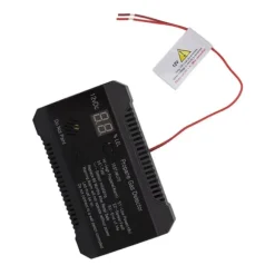 Propangasdetektor til autocampere med høj 85dB alarmlyd - UL-certificeret sensor (sort)