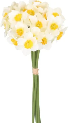 PÅSKELILLEBUKET PÅSKELILLE 41 CM 6 GRENE KUNSTIGE BLOMSTER