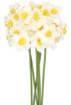 PÅSKELILLEBUKET PÅSKELILLE 41 CM 6 GRENE KUNSTIGE BLOMSTER