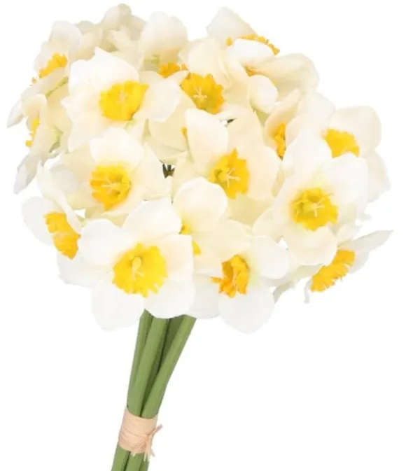 PÅSKELILLEBUKET PÅSKELILLE 41 CM 6 GRENE KUNSTIGE BLOMSTER