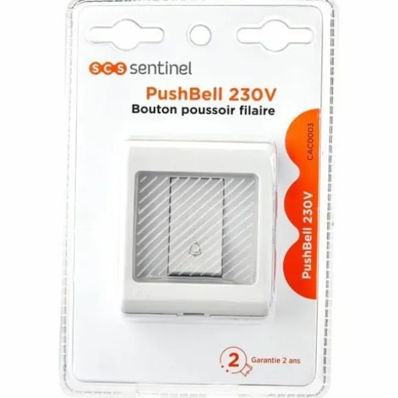 Push button for doorbell SCS SENTINEL CAC0003 (230 V)