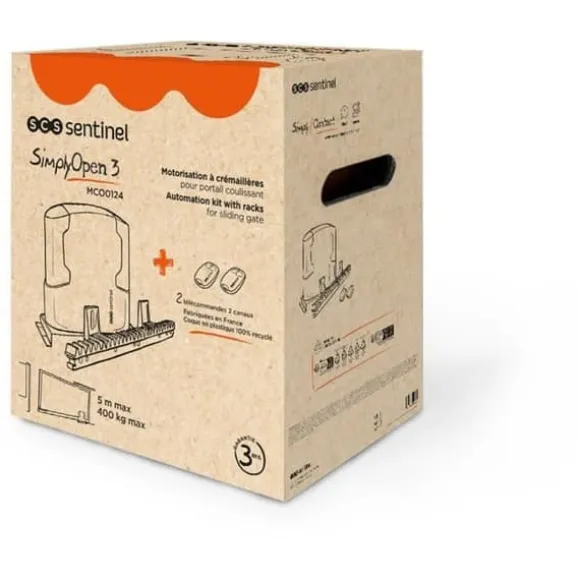 Rack gate motorisering - SCS SENTINEL - SimplyOpen 3